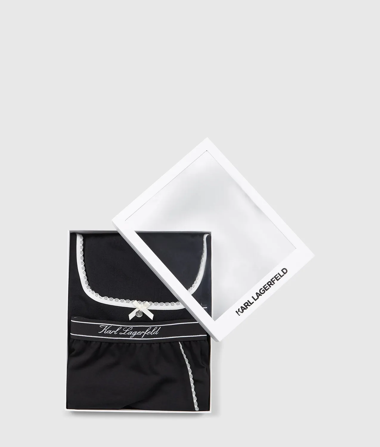 Karl Lagerfeld Pyjama-Set Damen Langarm Shorts