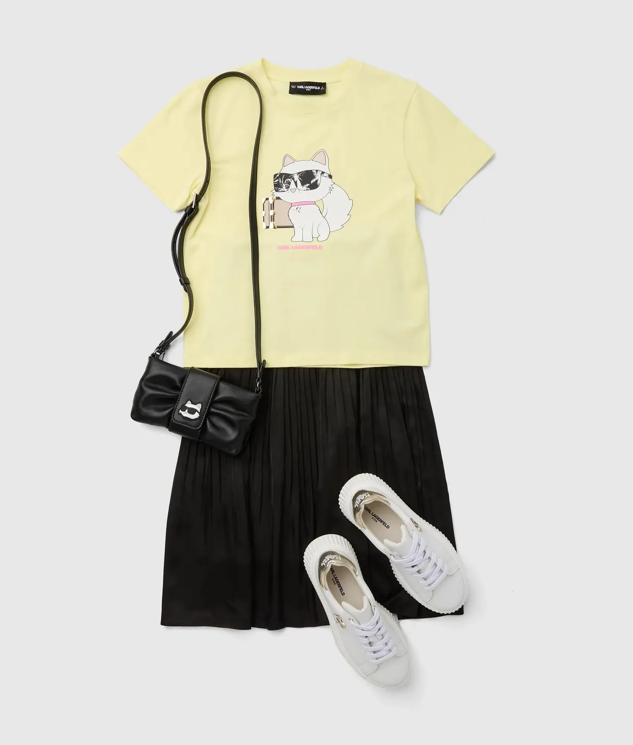 Karl Lagerfeld Kids Ikon Choupette T-Shirt Mädchen Oversize