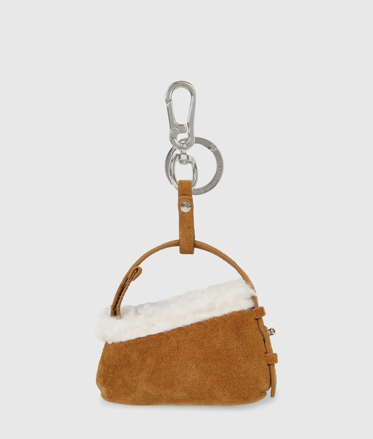 Karl Lagerfeld Geo Suede Schlüsselanhänger Velours One Size
