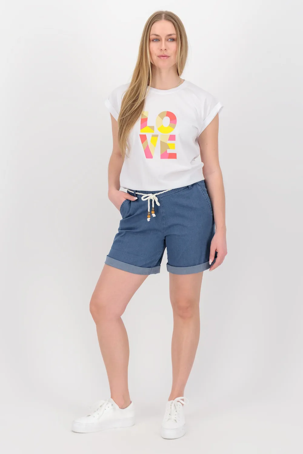 Alife & Kickin CristinaAK A DNM Shorts Blau Denim