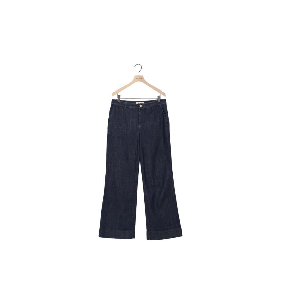 Mos Mosh MMDara Nippon Jeans 28 Wide Leg Dunkelblau