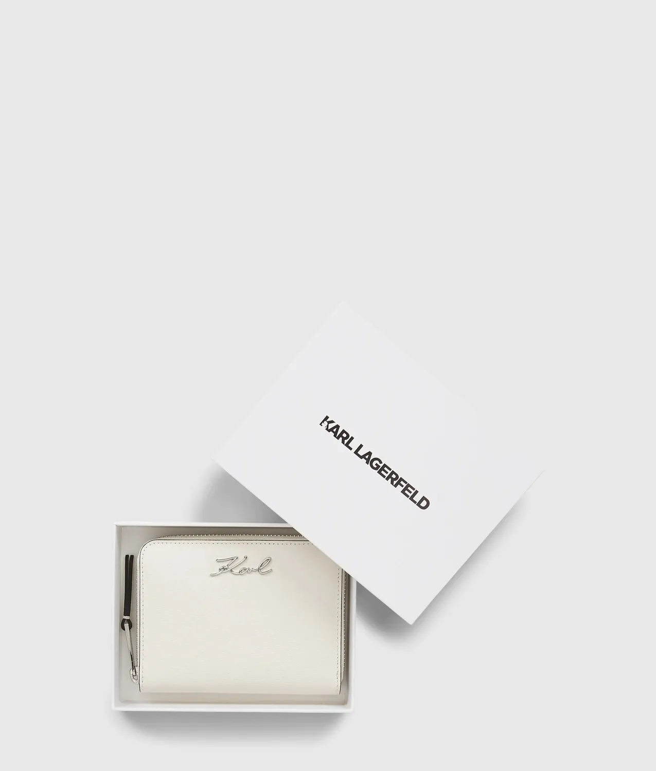 Karl Lagerfeld K/Signature Geldbörse Damen Leder Zip medium