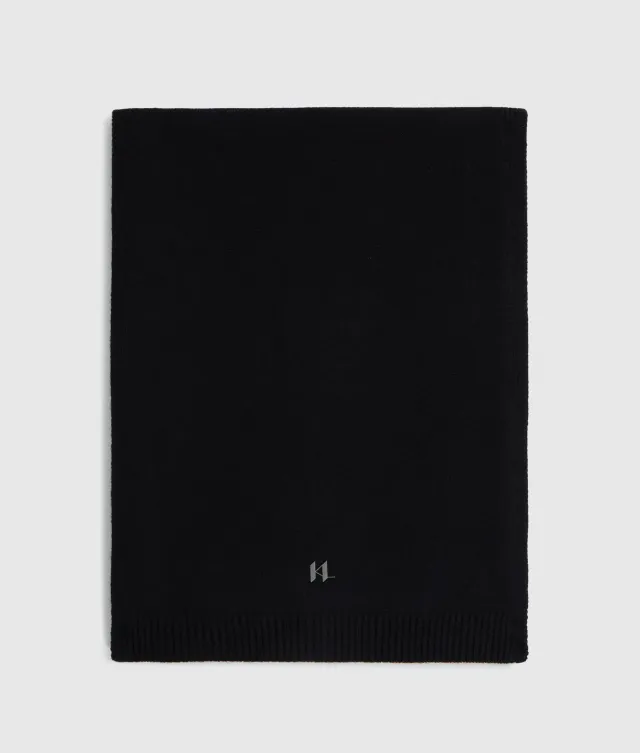 Karl Lagerfeld K/Monogram Strick Schal uni