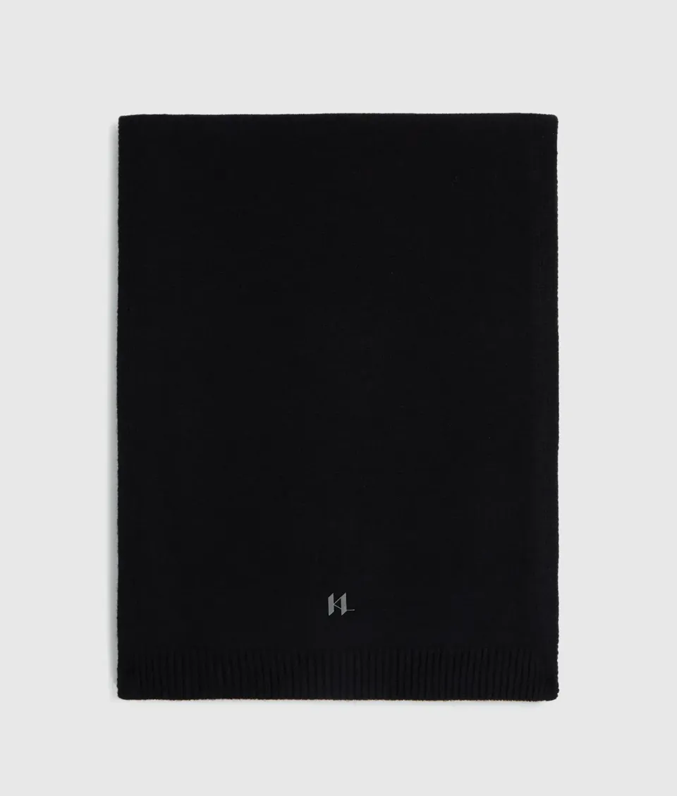 Karl Lagerfeld K/Monogram Strick Schal uni
