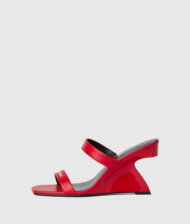 Karl Lagerfeld Waverly Wedges Keil Doppel-Riemen 4