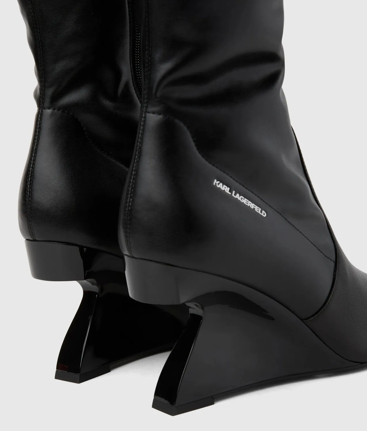 Karl Lagerfeld Waverly Overknee-Stiefel Leder spitz
