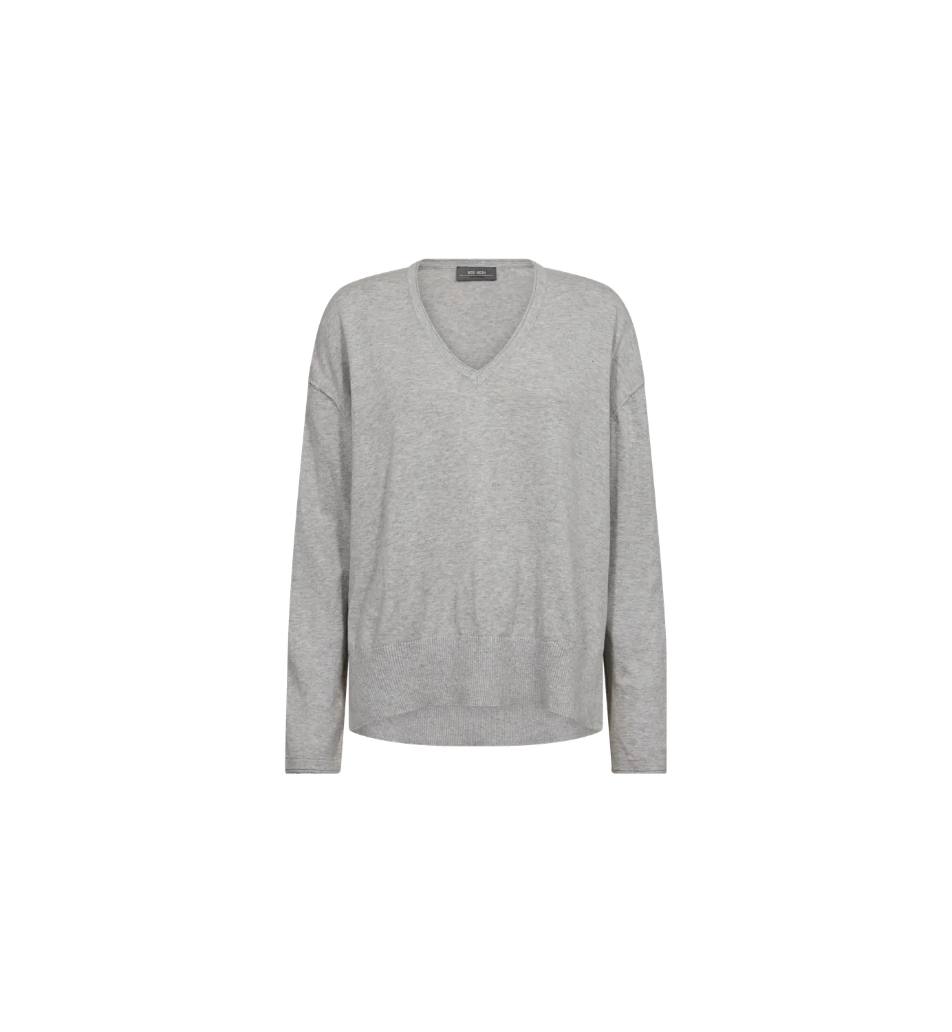 Mos Mosh MMTani V-neck Knit Pullover Ecru Baumwolle