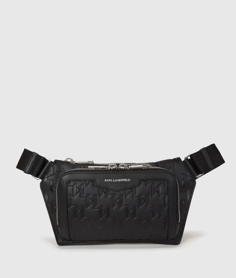 Karl Lagerfeld K/Loom Gürteltasche Leder Monogramm