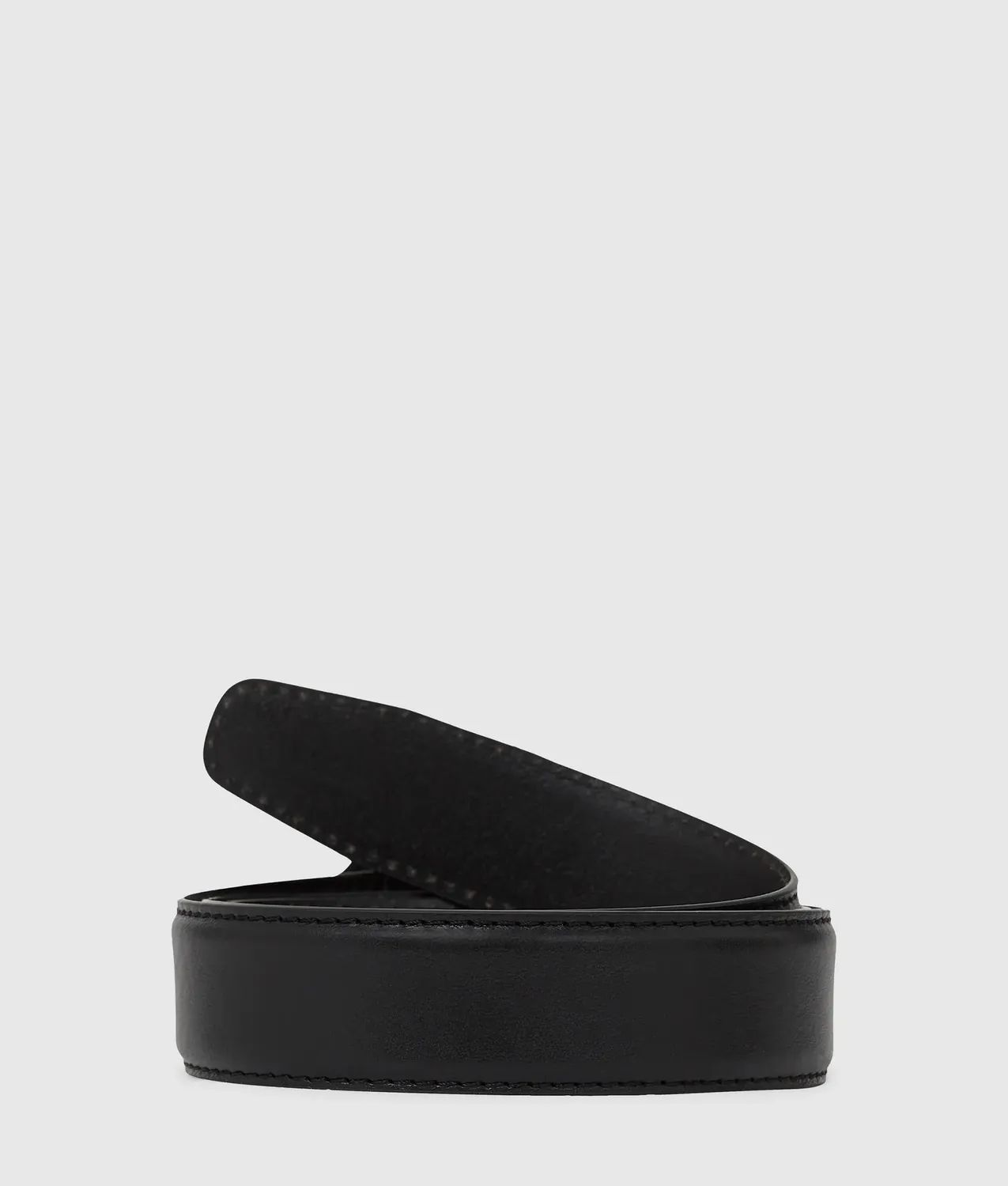 Karl Lagerfeld Oval Buckle Belt Ledergürtel Größe 85