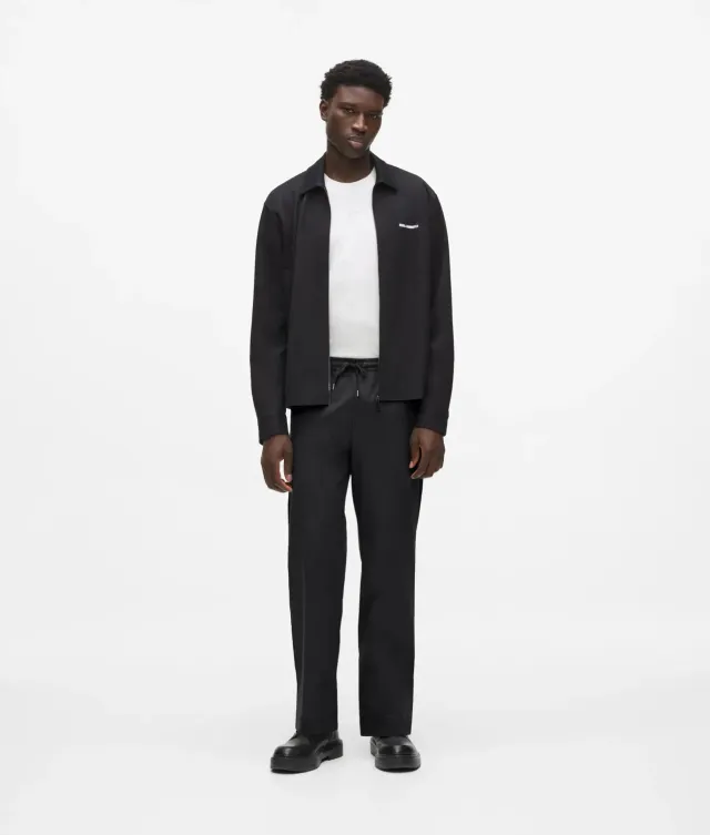 Karl Lagerfeld Drawcord Hose mit Kordelzug elastisch