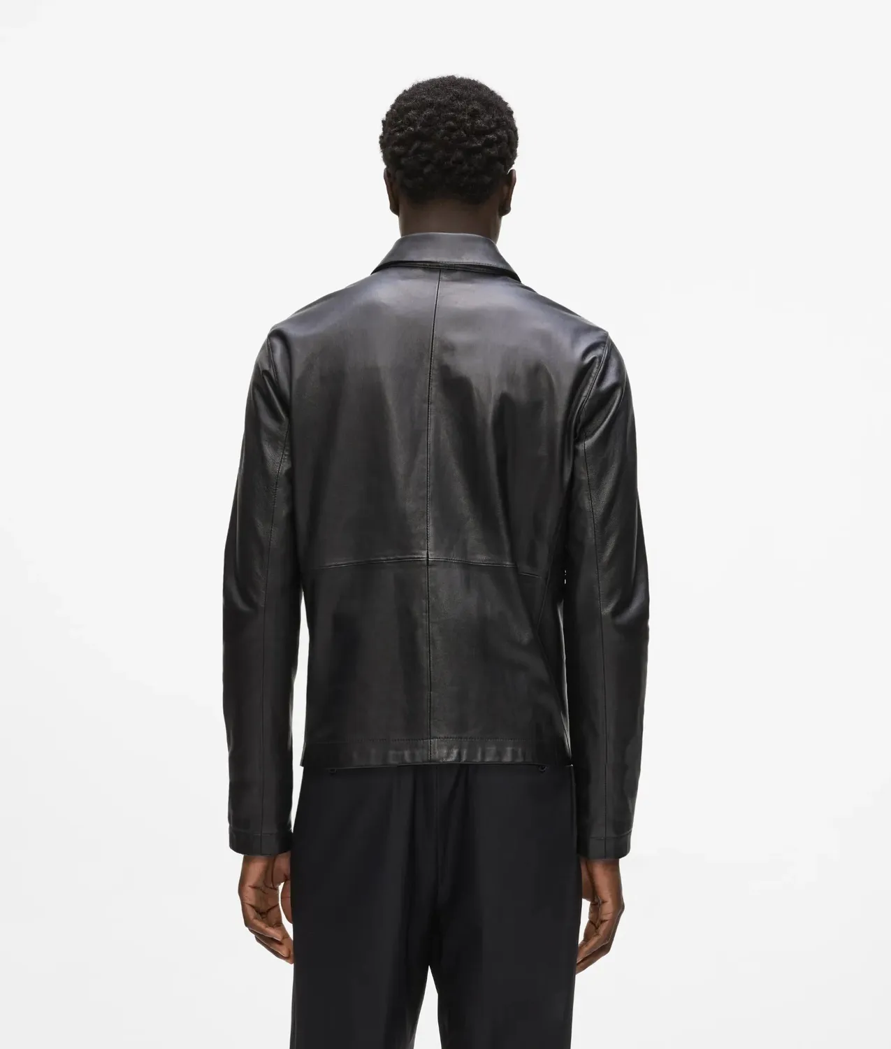 Karl Lagerfeld Zip-up Lederjacke Echtleder 36-46