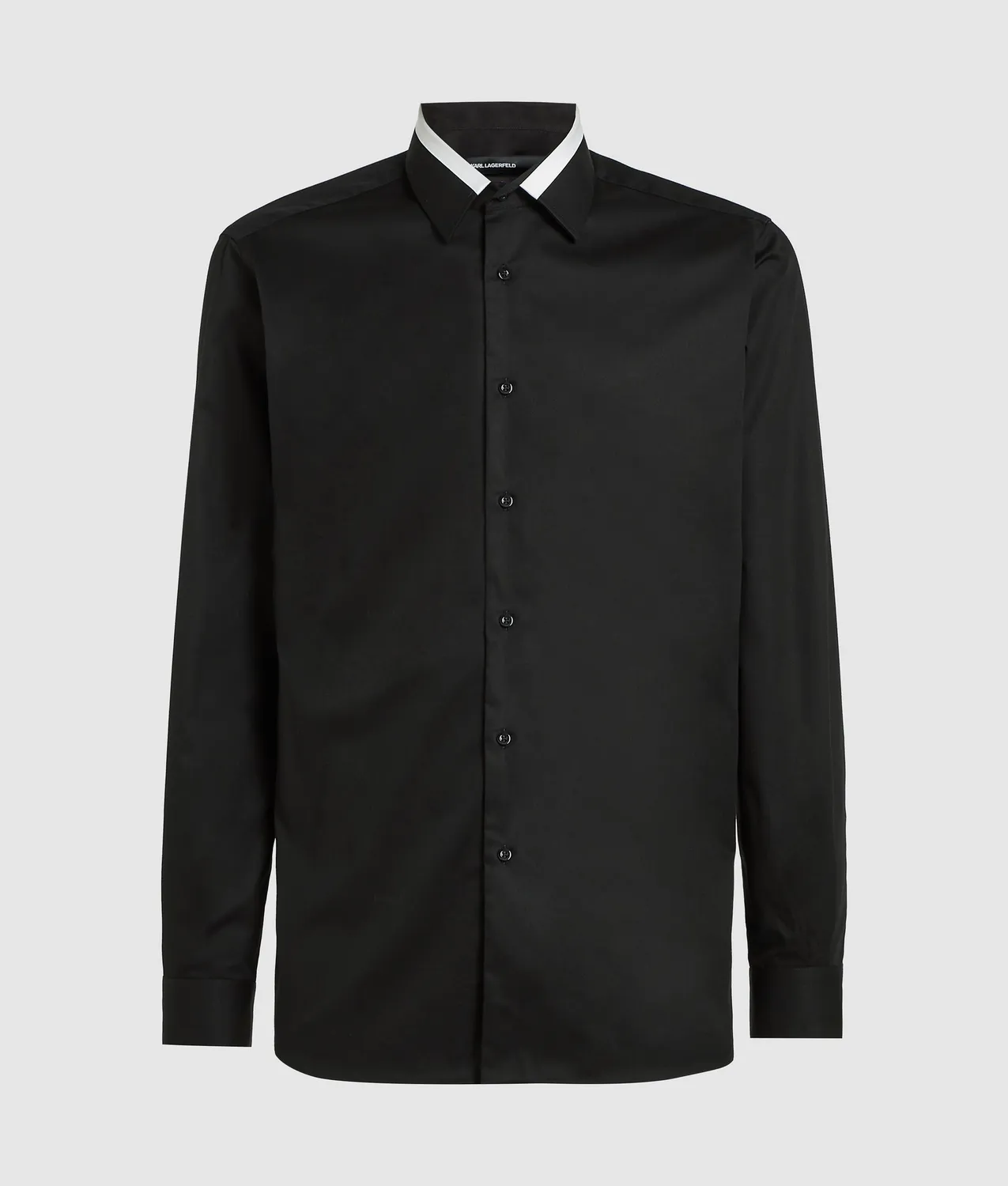 Karl Lagerfeld KL Studio Contrast Piping Hemd weiß Kontrast