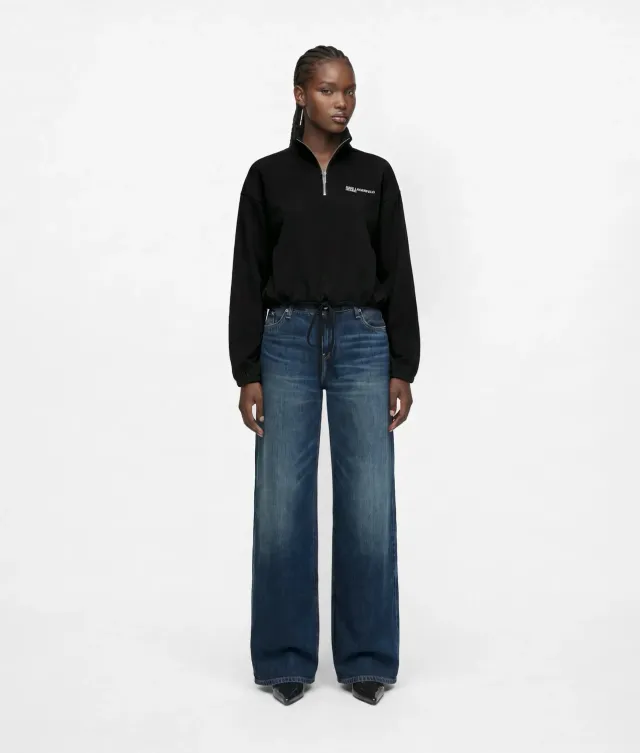 Karl Lagerfeld KL Jeans Wide-Leg Jeans Low-Rise washed