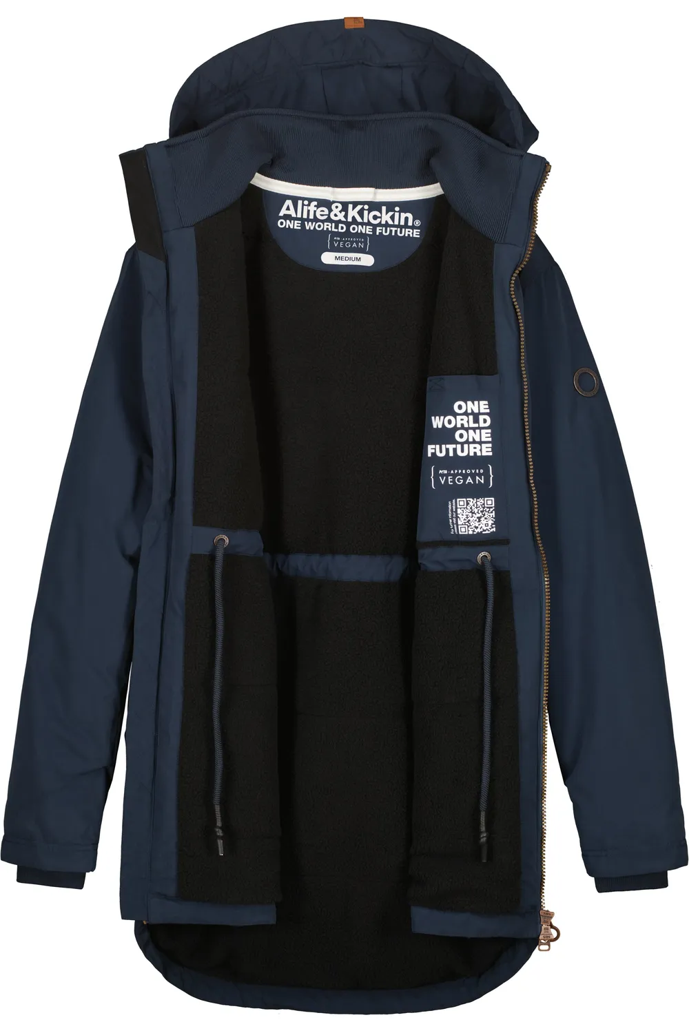 Alife & Kickin RonAK A Parka Dunkelblau Herren Winter