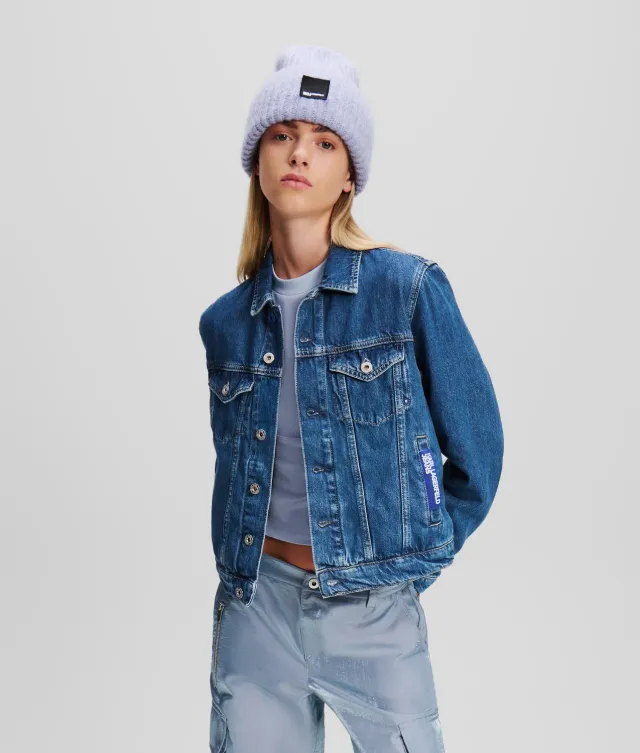 Karl Lagerfeld Regular-fit Jeansjacke Denim Damen blau