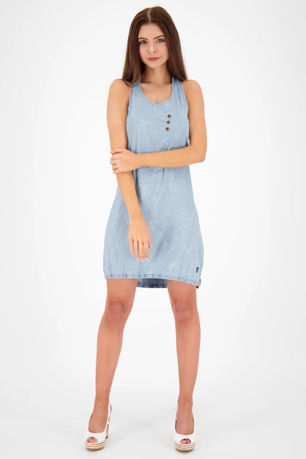 Alife & Kickin CameronAK Kleid Denim Hellblau