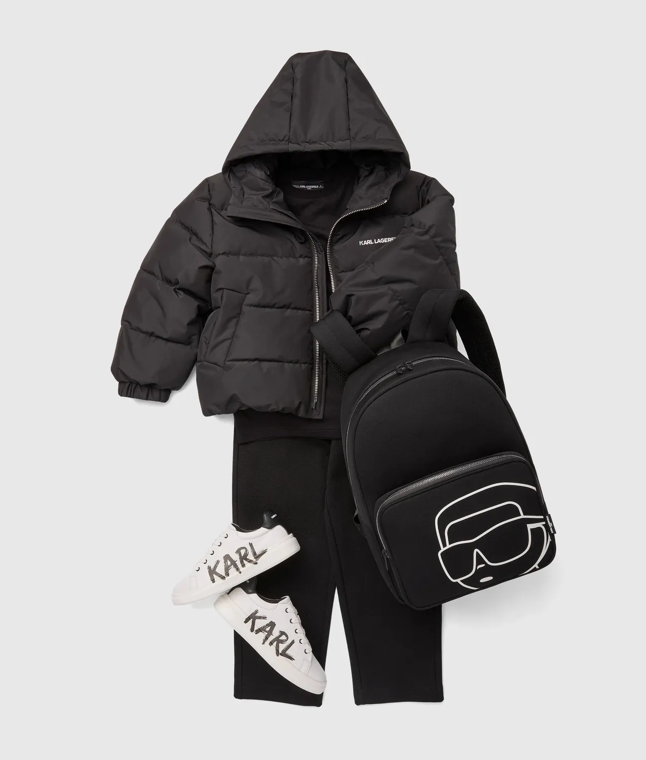 Karl Lagerfeld Boys Puffer Jacke Winterjacke wattiert