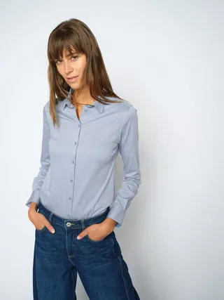 Mos Mosh MMTina Jersey Bluse Baumwolle Figurbetont