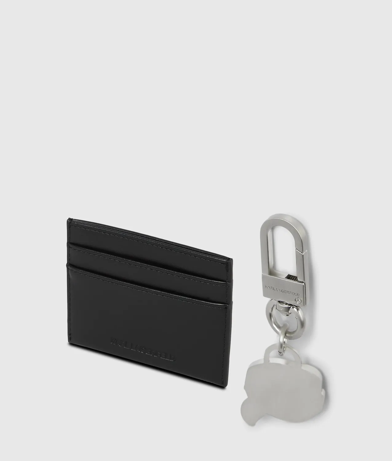 Karl Lagerfeld Ikon Kartenetui Set Schlüsselanhänger