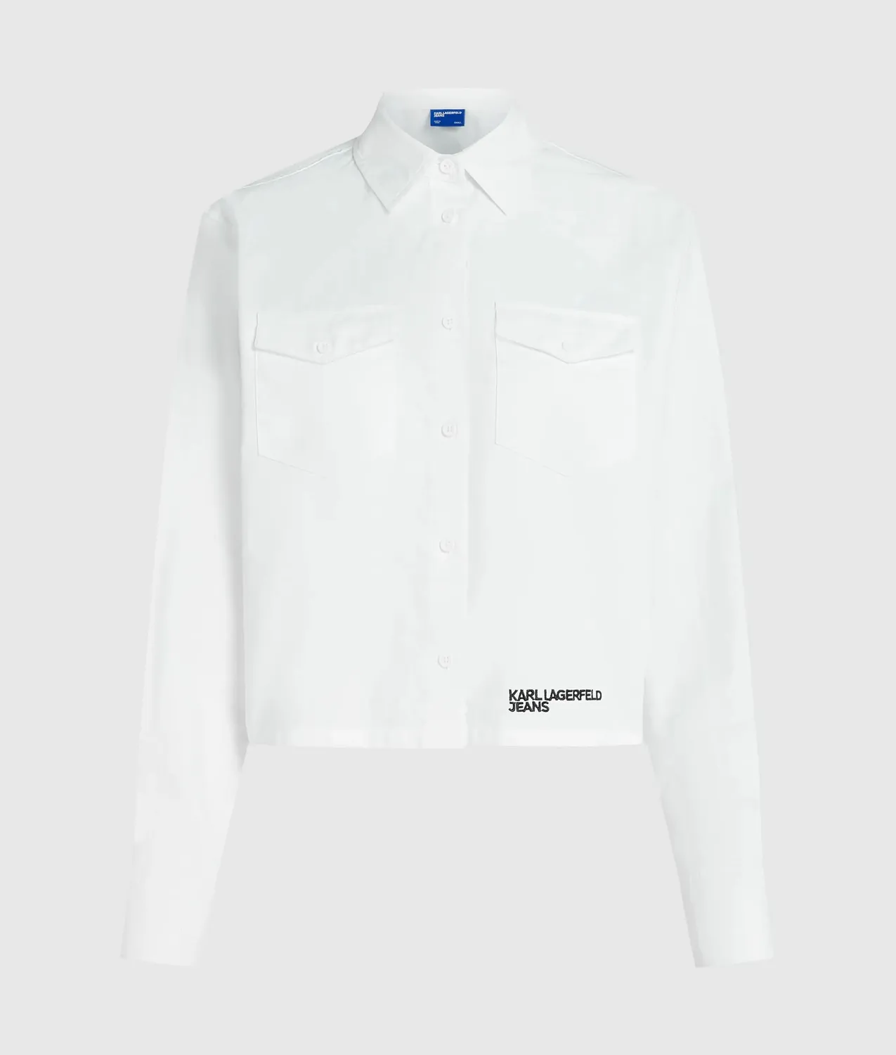Karl Lagerfeld Logo Oxfordhemd mit Brusttaschen