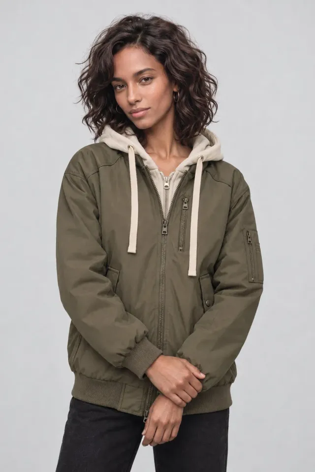 Alife & Kickin MarylouAK A Jacke Military Green leichte Sommerjacke