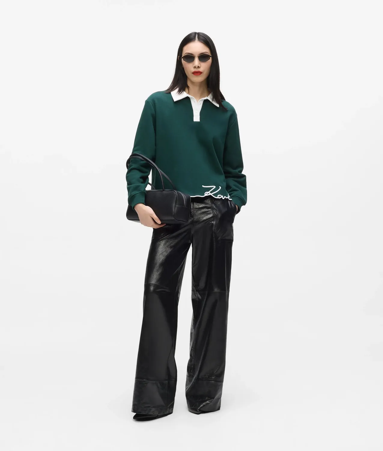 Karl Lagerfeld Signature Polo-Sweatshirt Bio XS-XXL