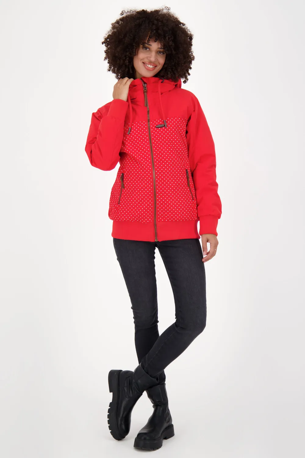 Alife & Kickin MaliaAK B Jacke Damen rot gefüttert Teddy