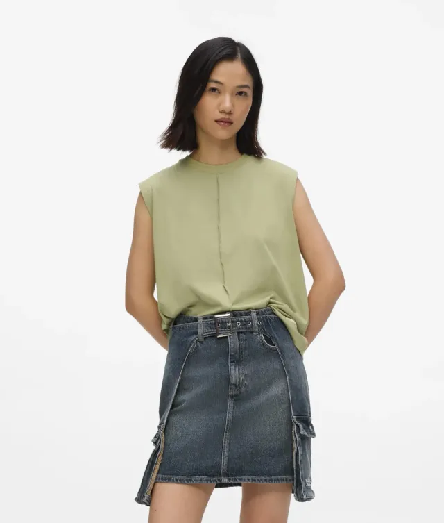 Karl Lagerfeld Jeans Seam Detail Damen Tank Top Baumwolle