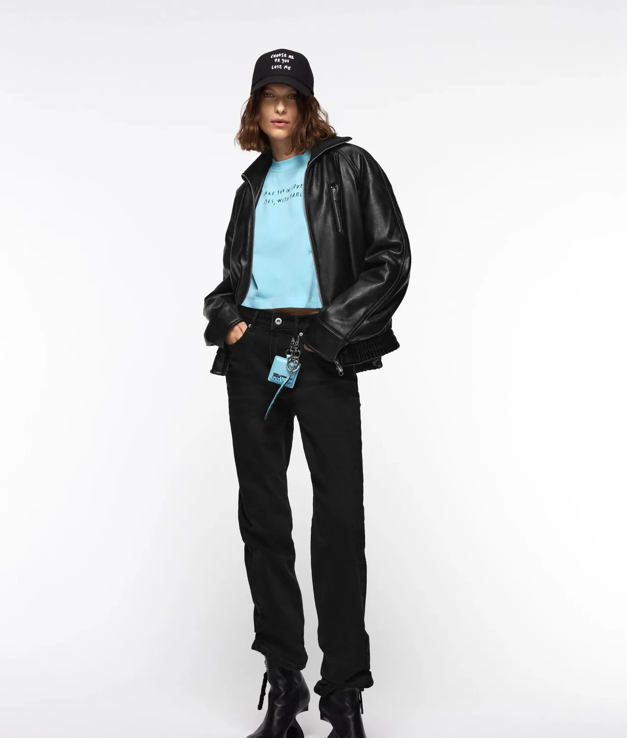 Karl Lagerfeld KLJ x Terzini Cropped T-Shirt Boxy