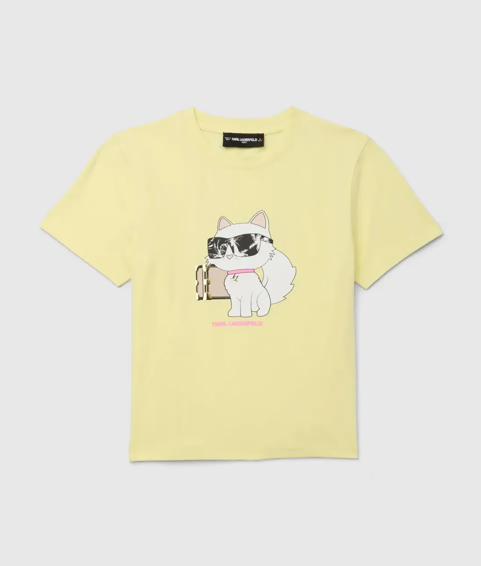Karl Lagerfeld Kids Ikon Choupette T-Shirt Mädchen Oversize