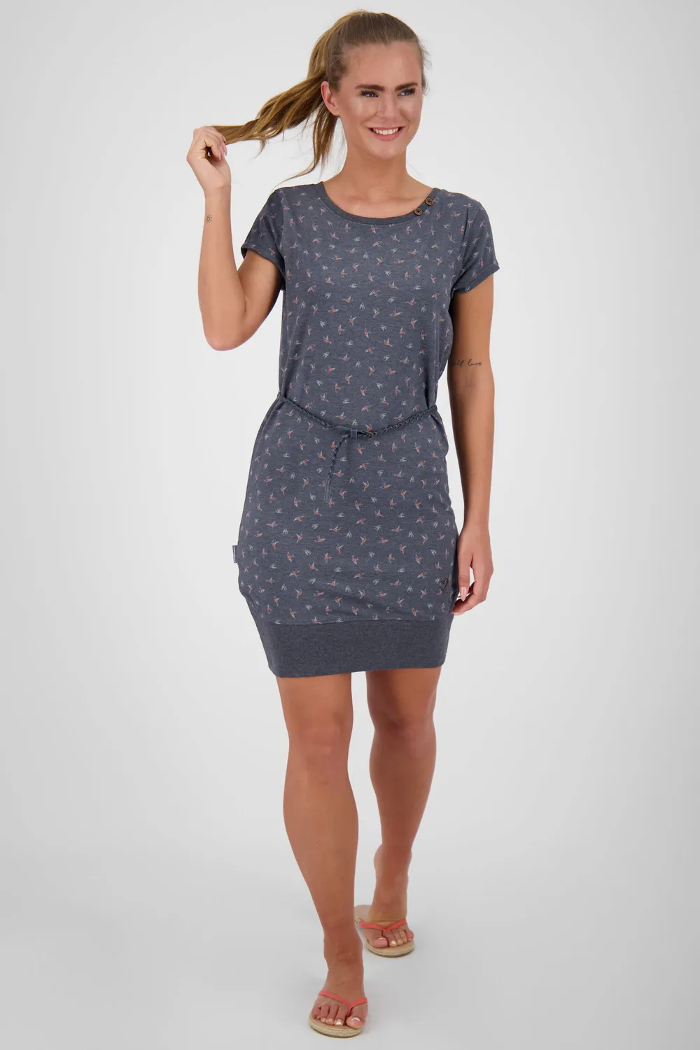 Alife & Kickin CocoAK Dress Dunkelblau Damen Jerseykleid