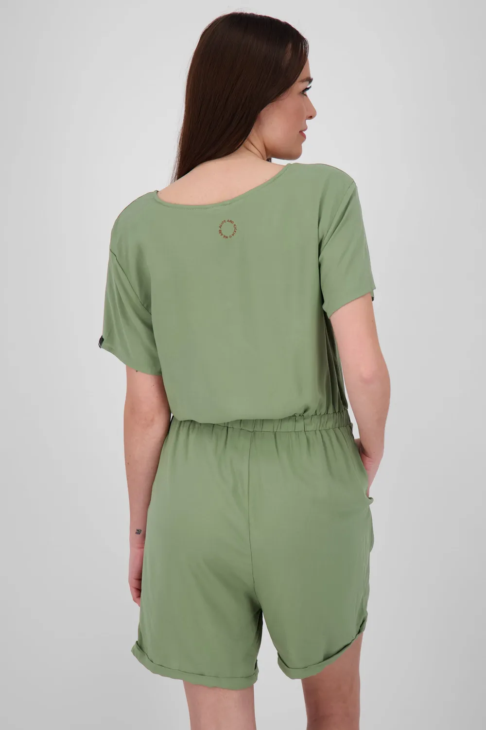 Alife & Kickin HellaAK A Jumpsuit Grün kurz Viskose