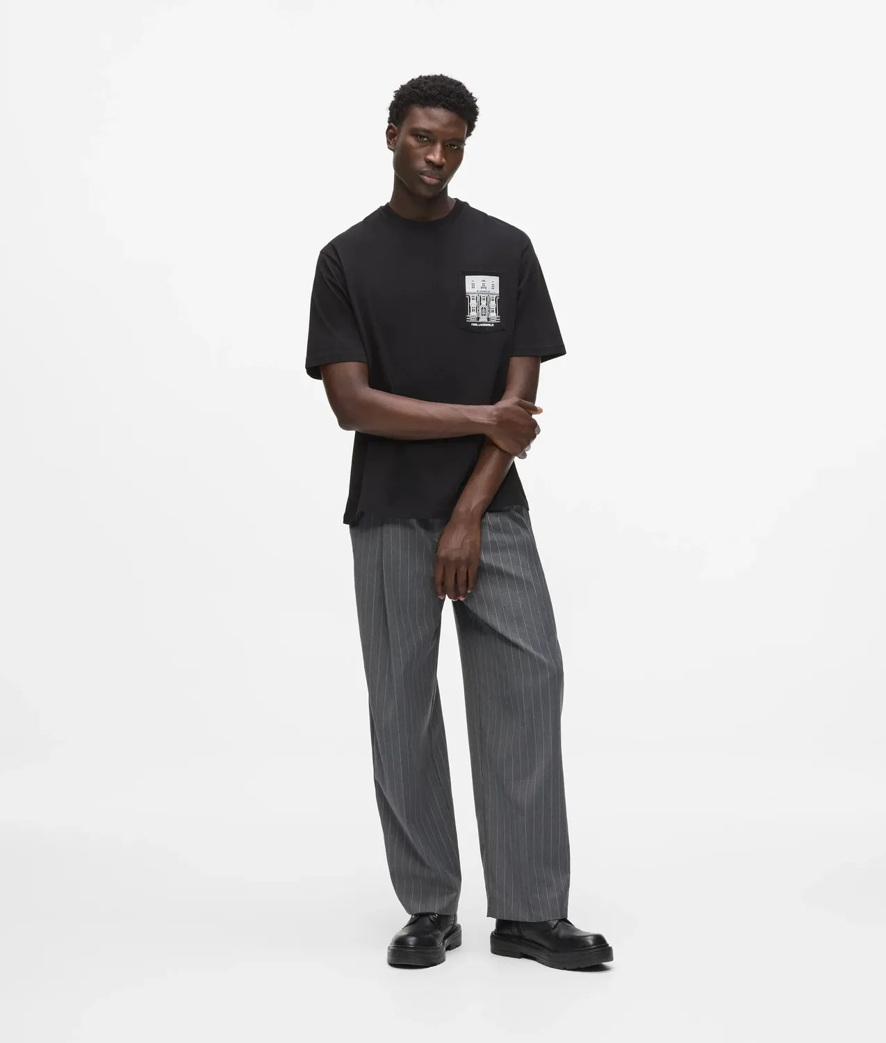 Karl Lagerfeld Maison de Karl Pocket T-Shirt Bio-Baumwolle