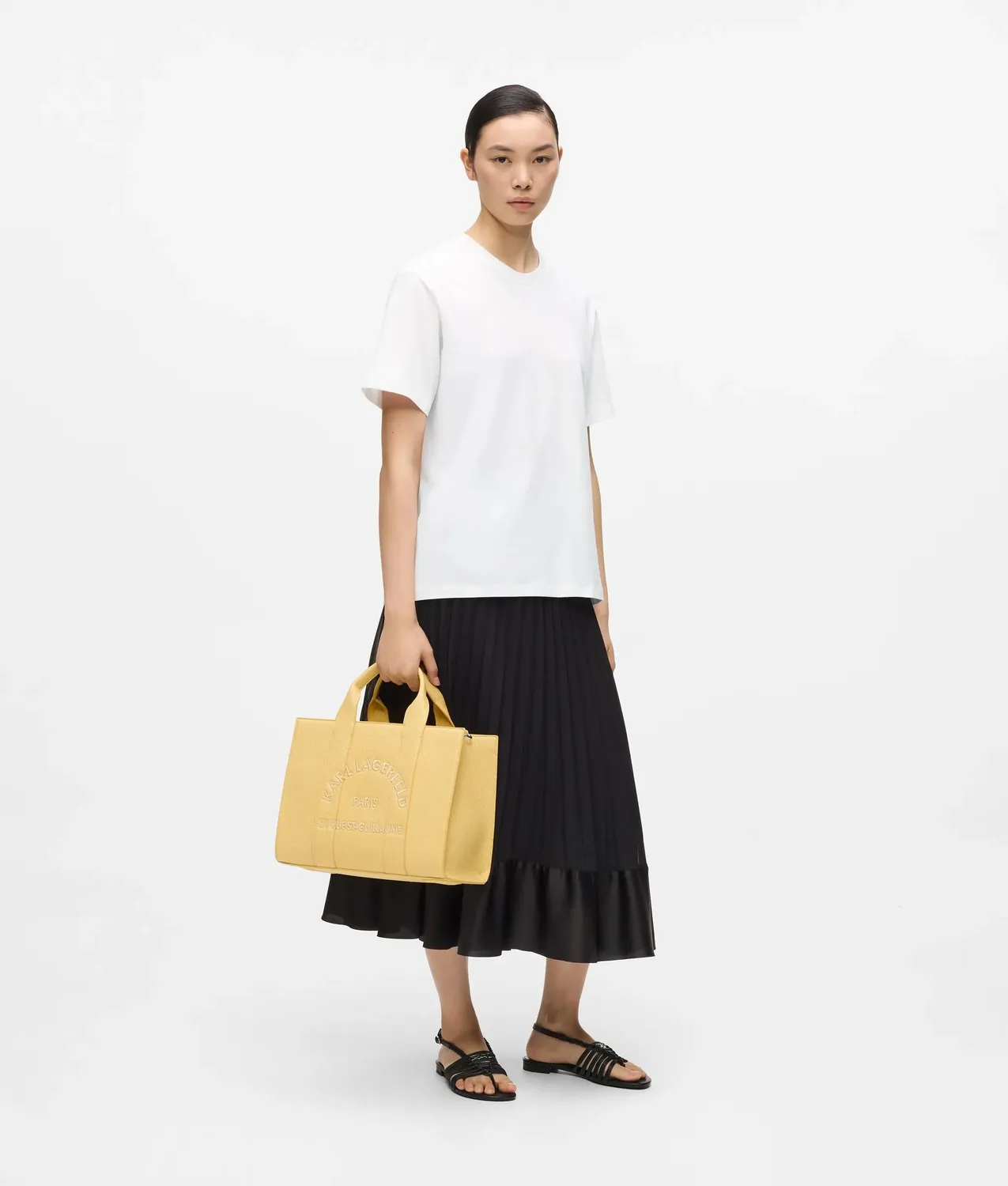 Karl Lagerfeld Signature Relaxed T-Shirt Damen Weiß