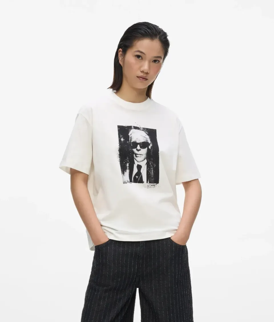 Karl Lagerfeld Karl Portrait T-Shirt Regular Baumwolle