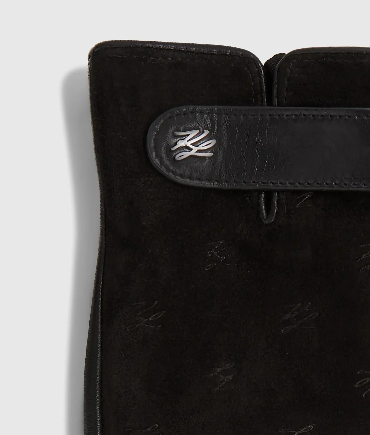 Karl Lagerfeld K/Autograph Handschuhe Damen Suede Touchscreen