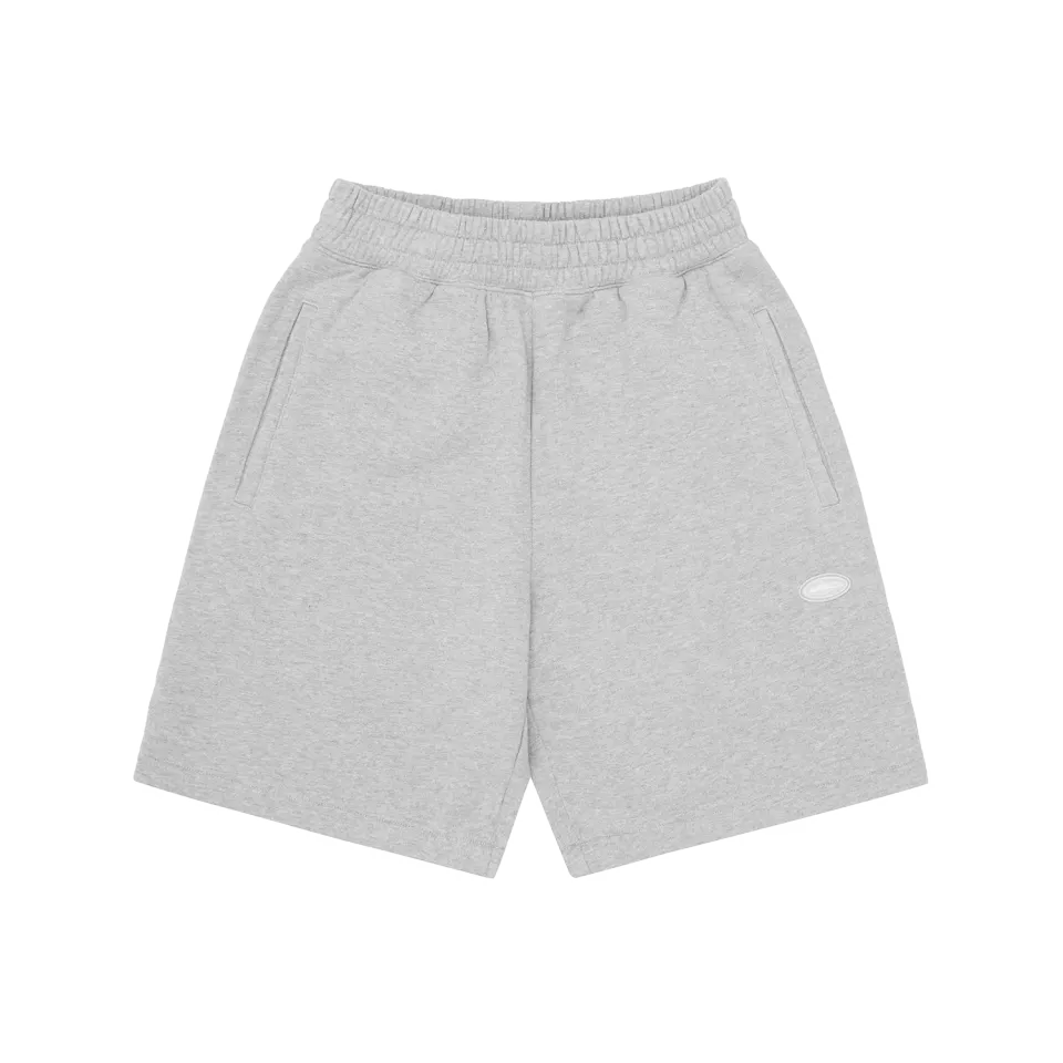 Corteiz Mini Island Sweatshort Heather Grey Baggy