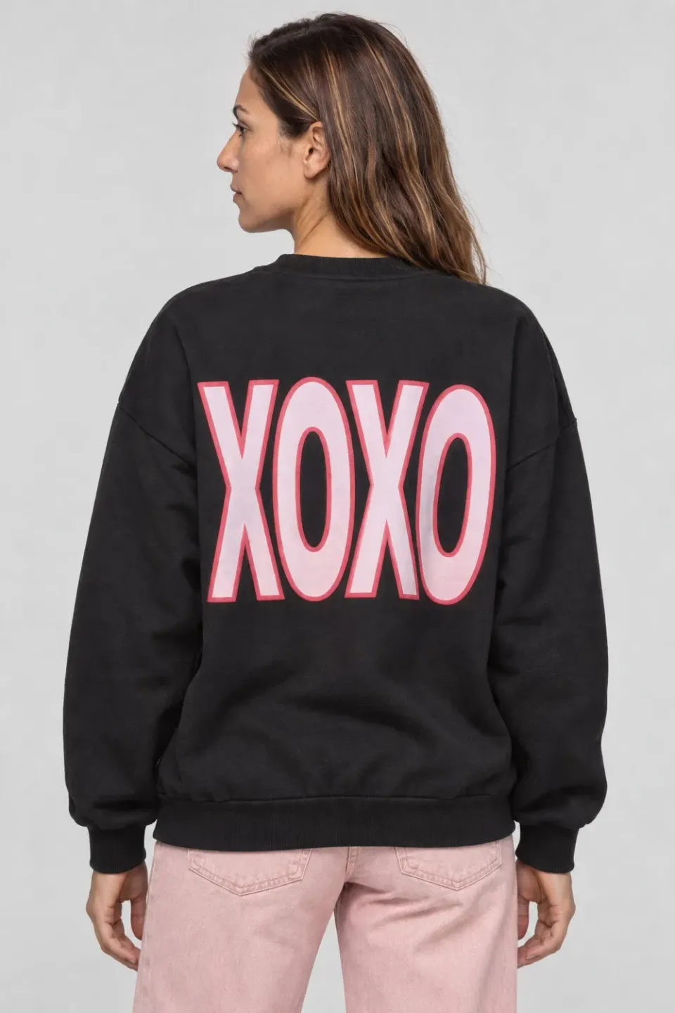 Alife & Kickin ElsaAK P Sweatshirt XOXO Schwarz Print