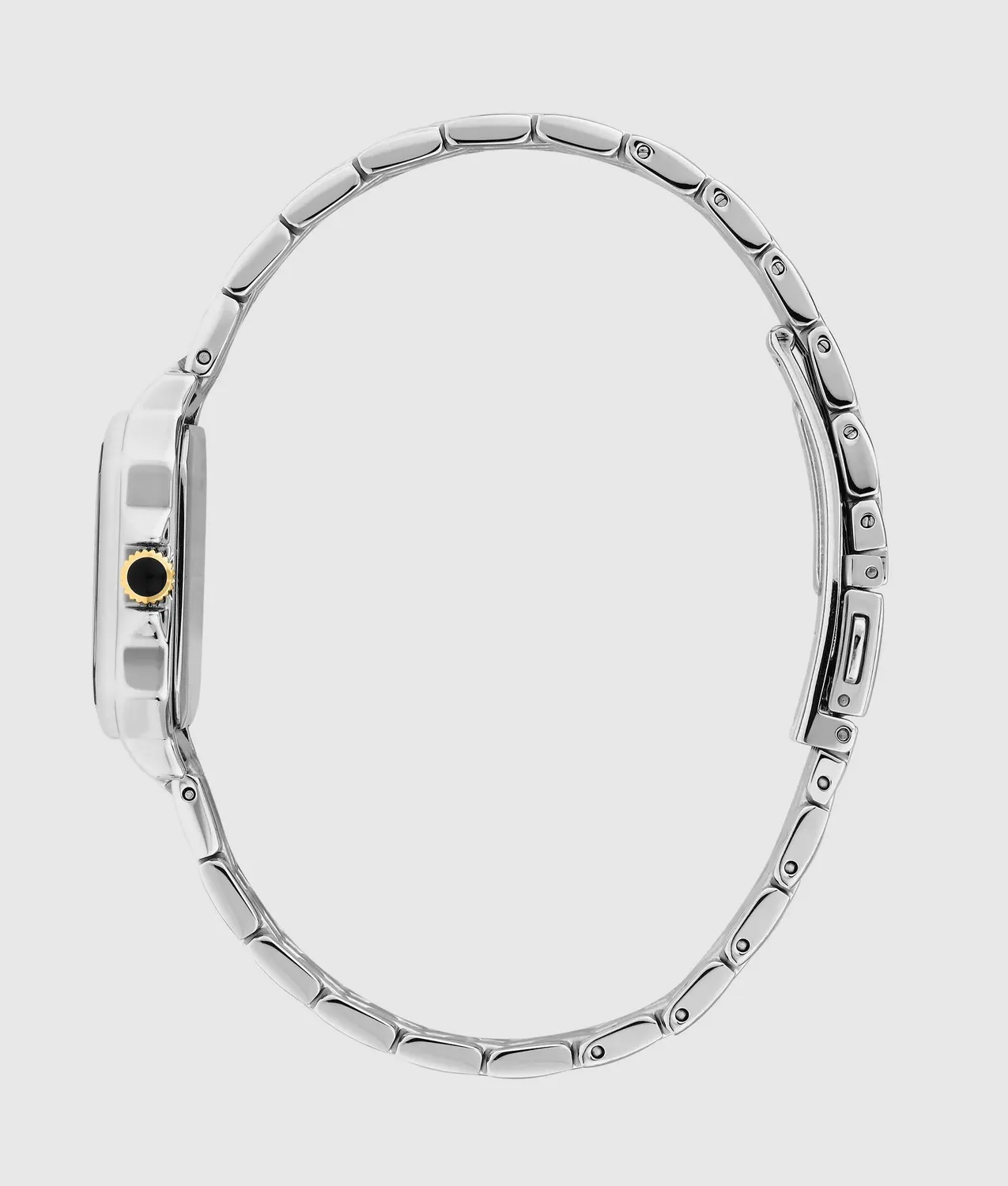 Karl Lagerfeld Square Logo Uhr Damen Silber Gold