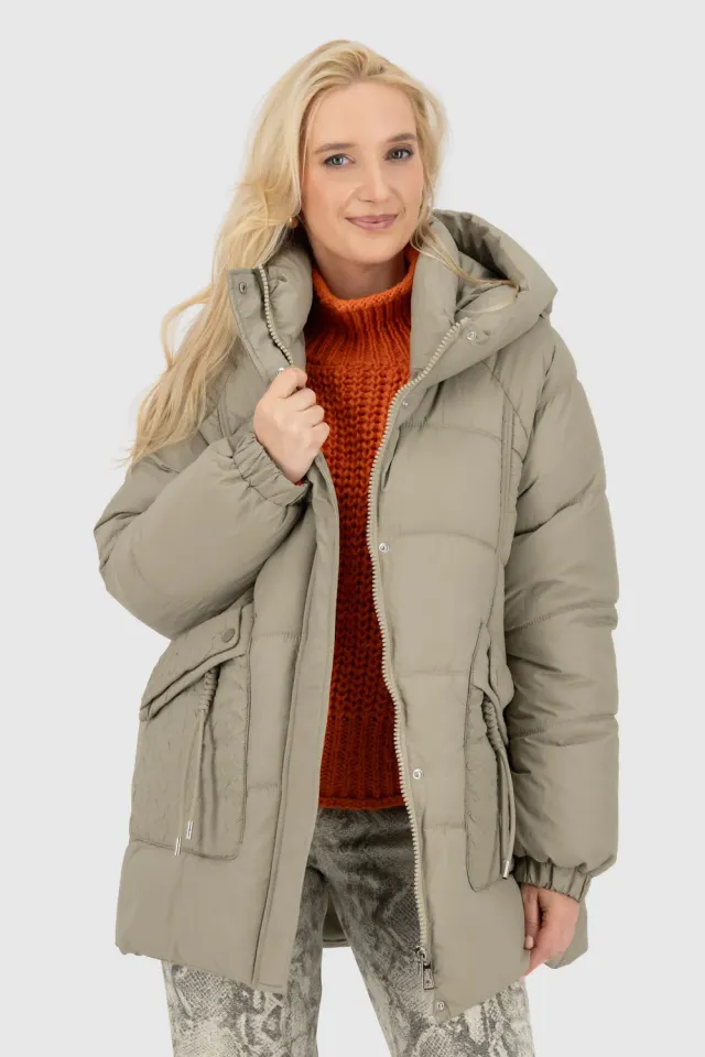 Alife & Kickin GlorianaAK A Puffer Jacket Grün Polyester