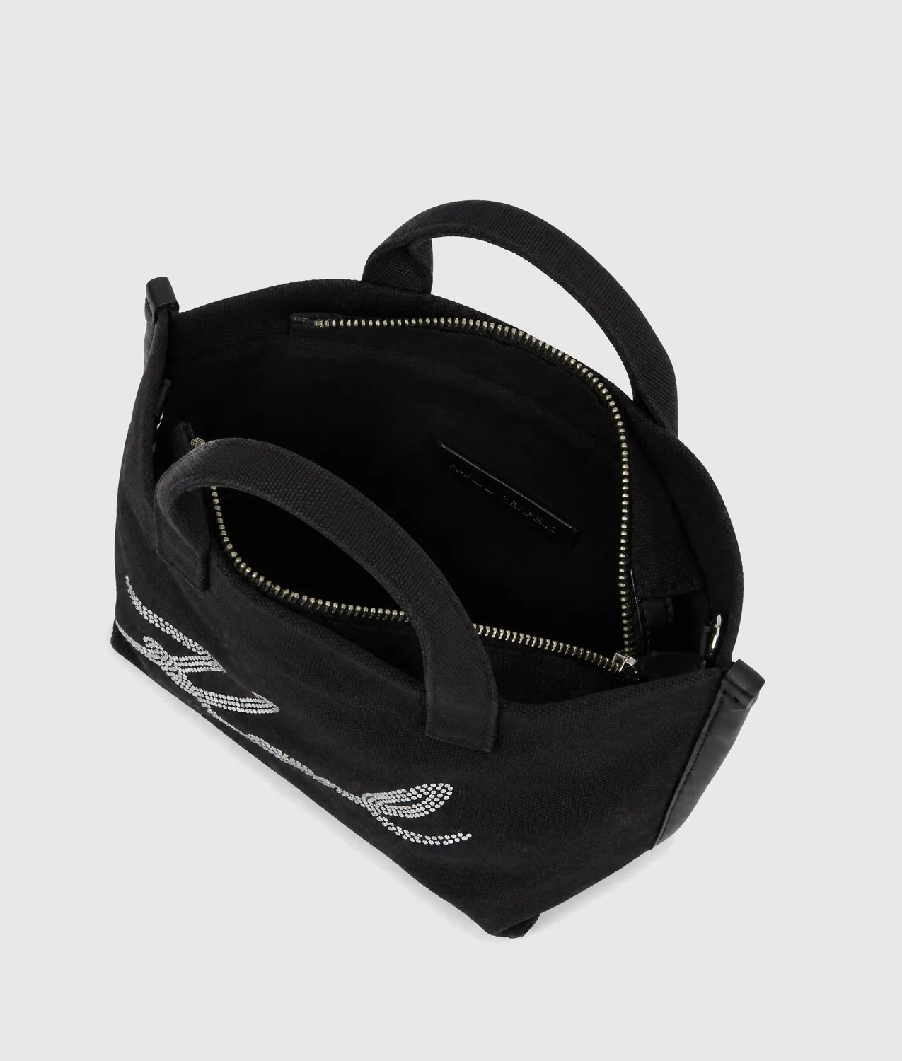Karl Lagerfeld K/Signature Mini Rhinestone Shopper