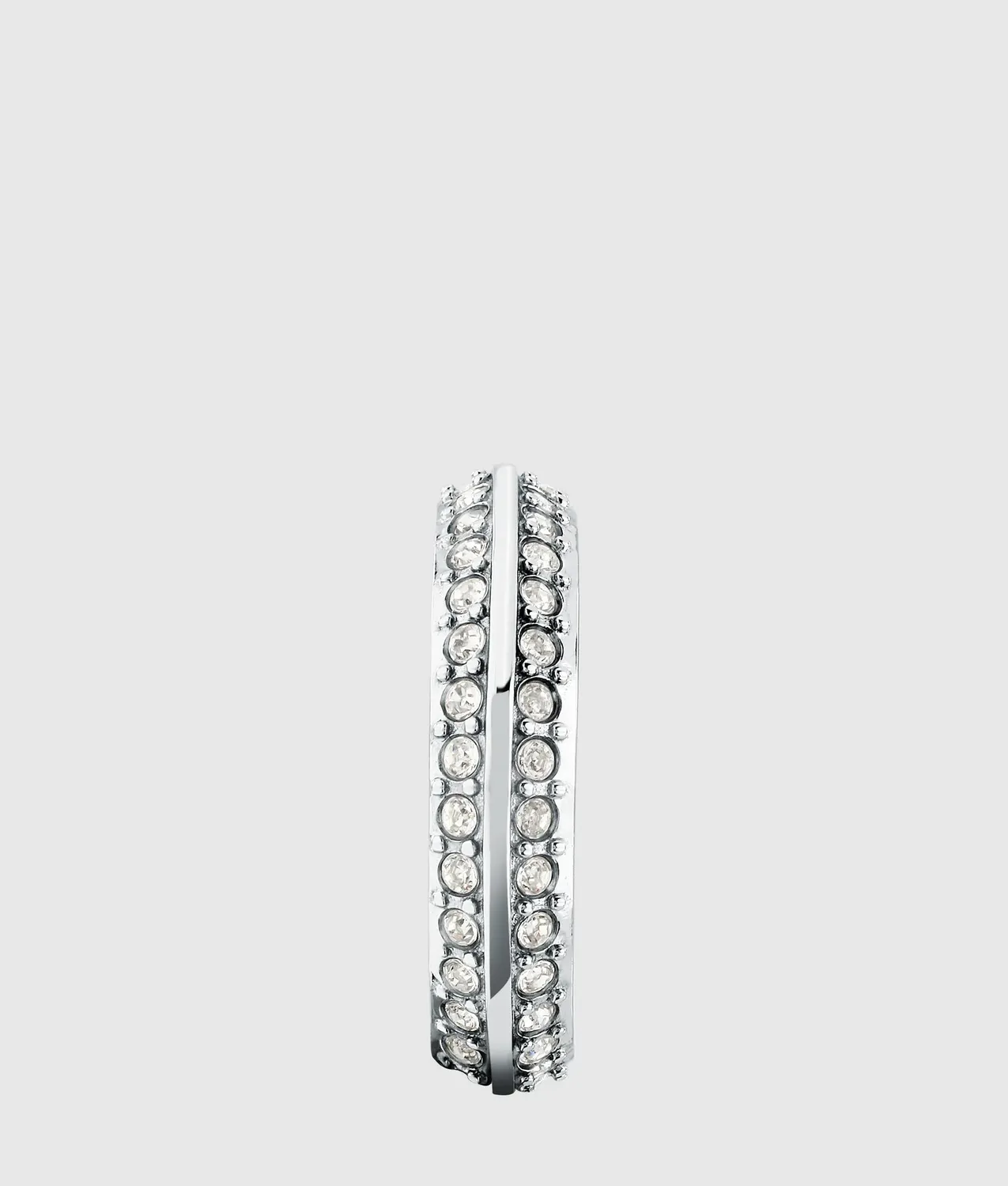 Karl Lagerfeld Silver Crystal Ring Silber Grösse 12-18 Strass