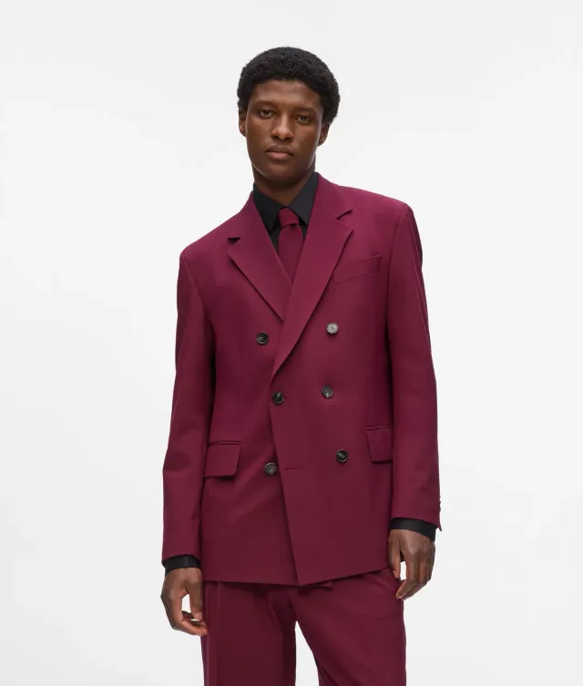 Karl Lagerfeld Blazer zweireihig tailliert Logo-Detail