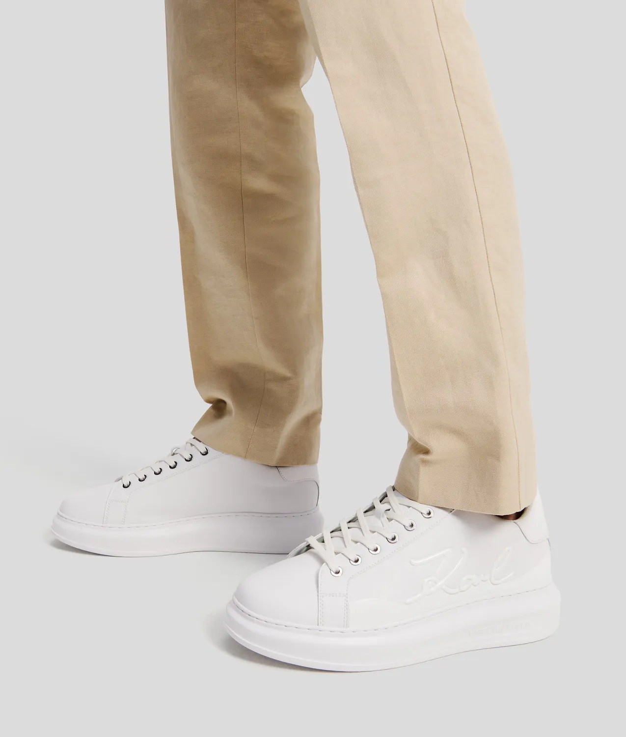 Karl Lagerfeld Signature Kapri Sneaker Leder