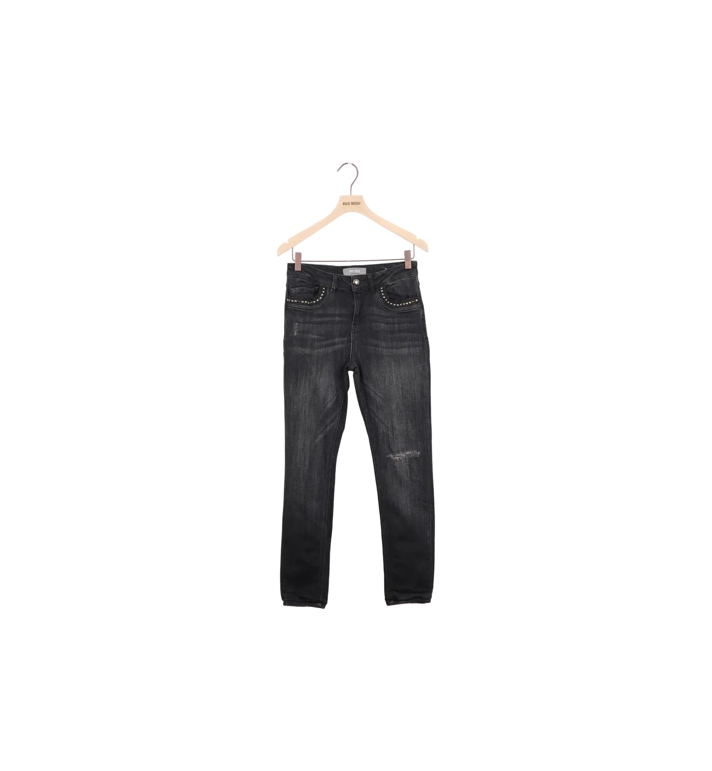 Mos Mosh MMBradford Brushed Jeans 25 Schwarz Stretch