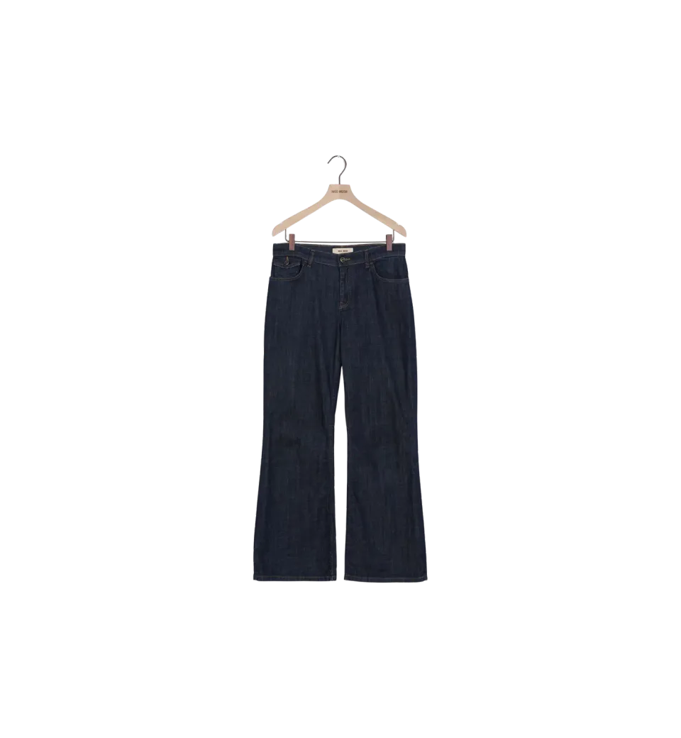 Mos Mosh MMMarlena Nippon Jeans Dark Blue Long 28 Flare