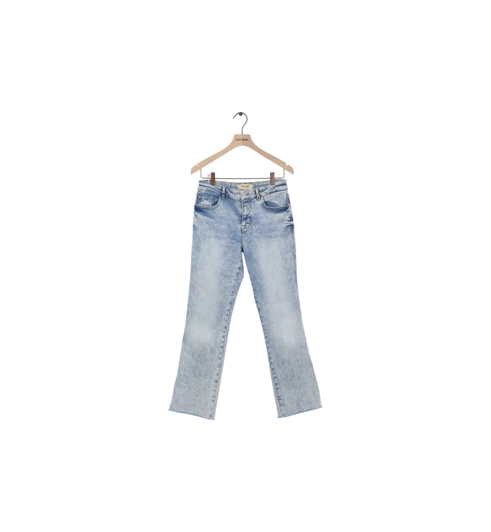 Mos Mosh MMAshley Evita Jeans Blau 27 High-Waist Flare