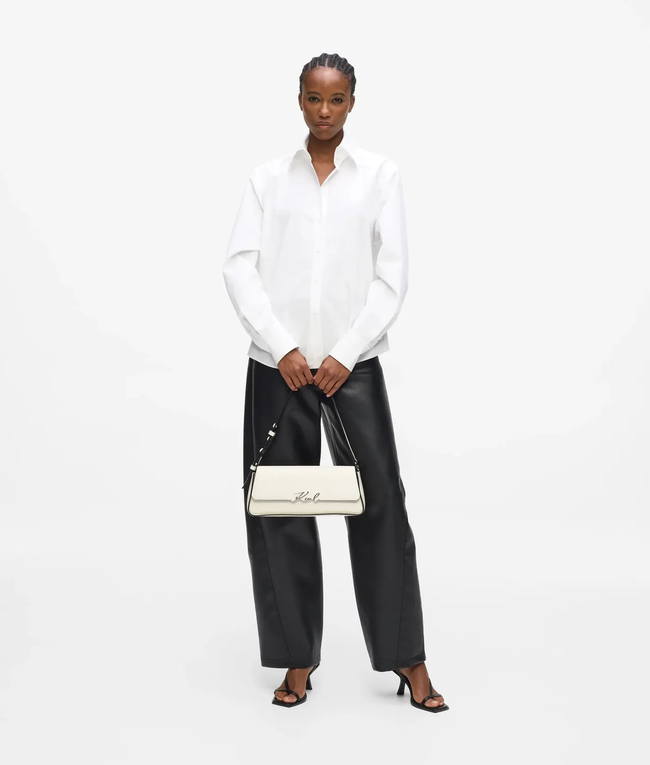 Karl Lagerfeld K/Signature Schultertasche Leder lang One Size
