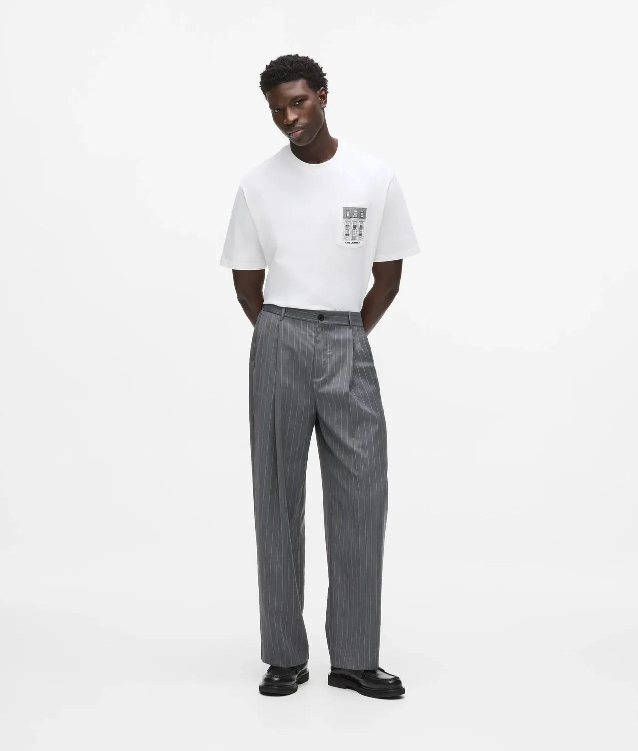 Karl Lagerfeld Maison de Karl Pocket T-Shirt Bio-Baumwolle relaxed