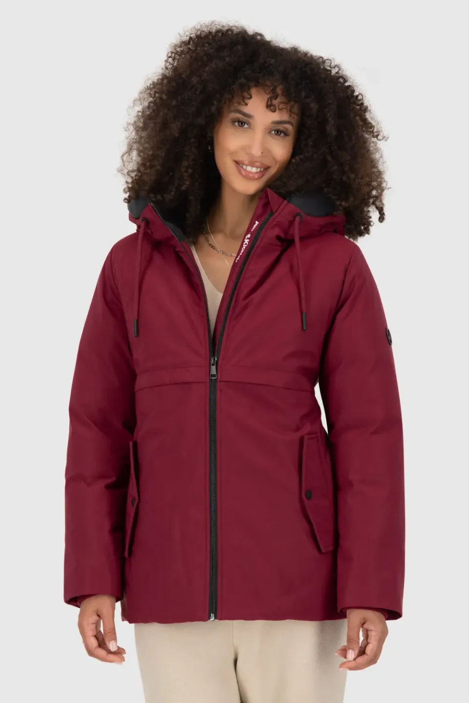 Alife & Kickin CicelyAK A Winterjacke Dunkelrot tailliert